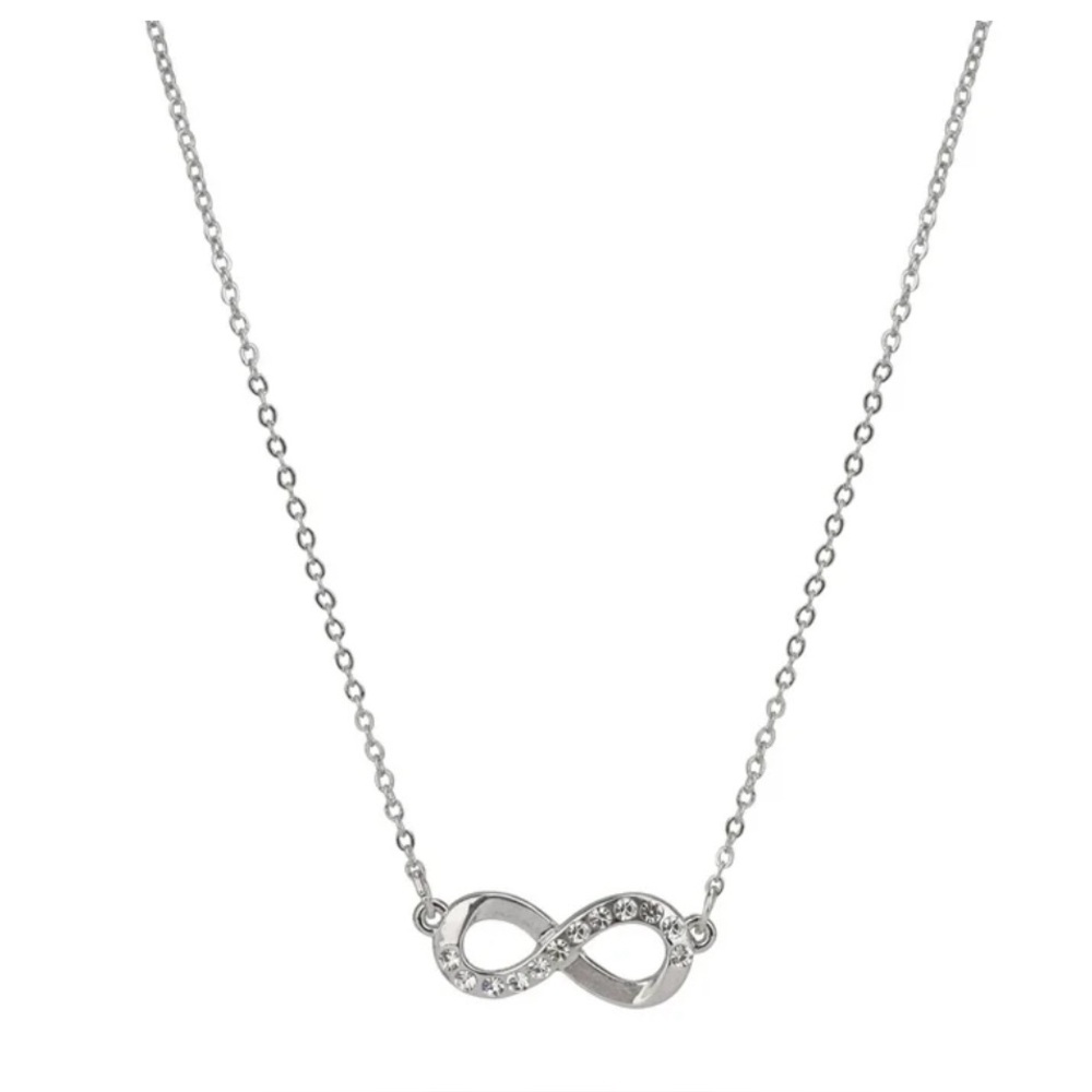 Fine Silver Infinity Necklace - image 1